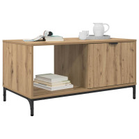 Produktbild för Kaffeebord med låda Artisan Ek 90 x 49 x 46 cm Konstruerat trä