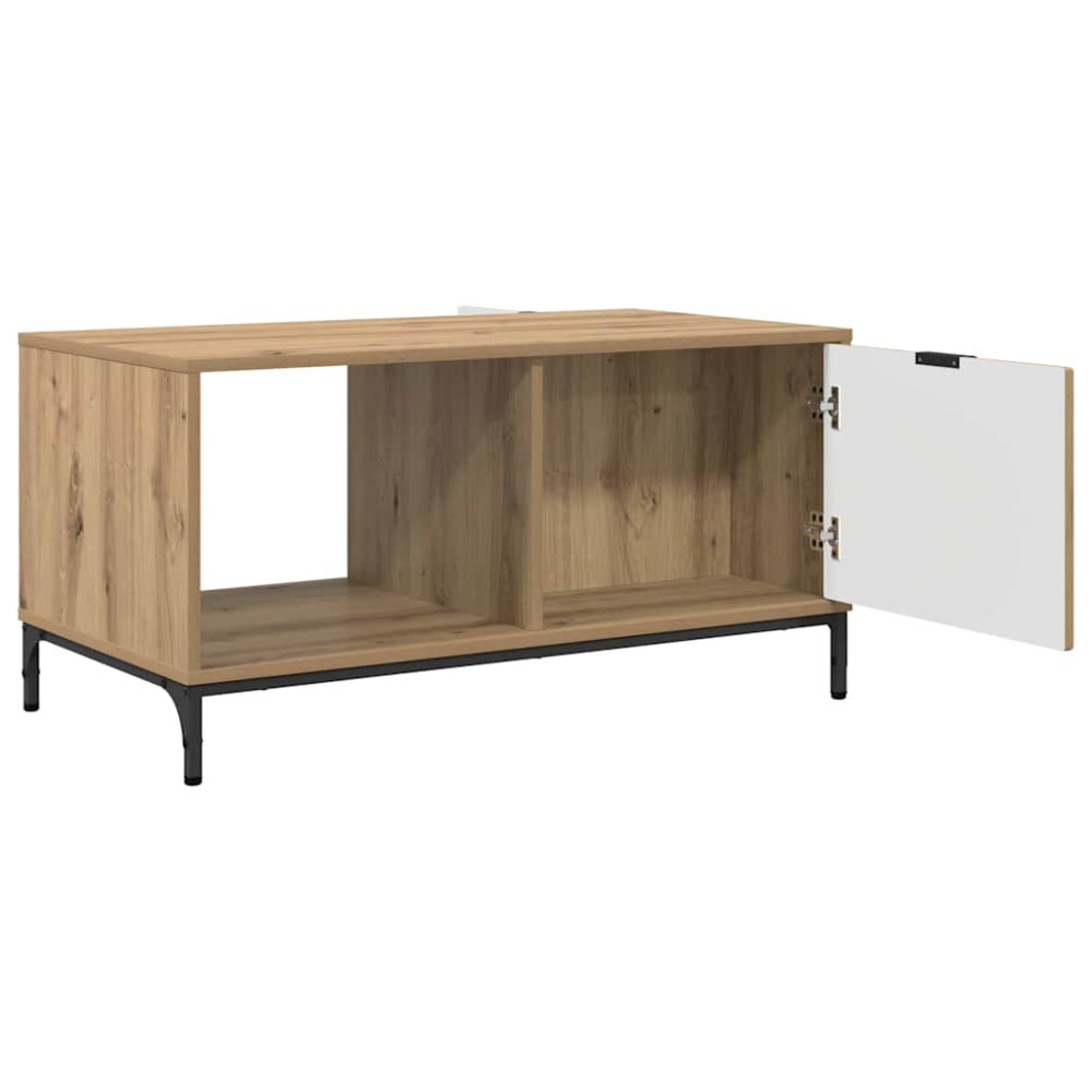 Produktbild för Kaffeebord med låda Artisan Ek 90 x 49 x 46 cm Konstruerat trä