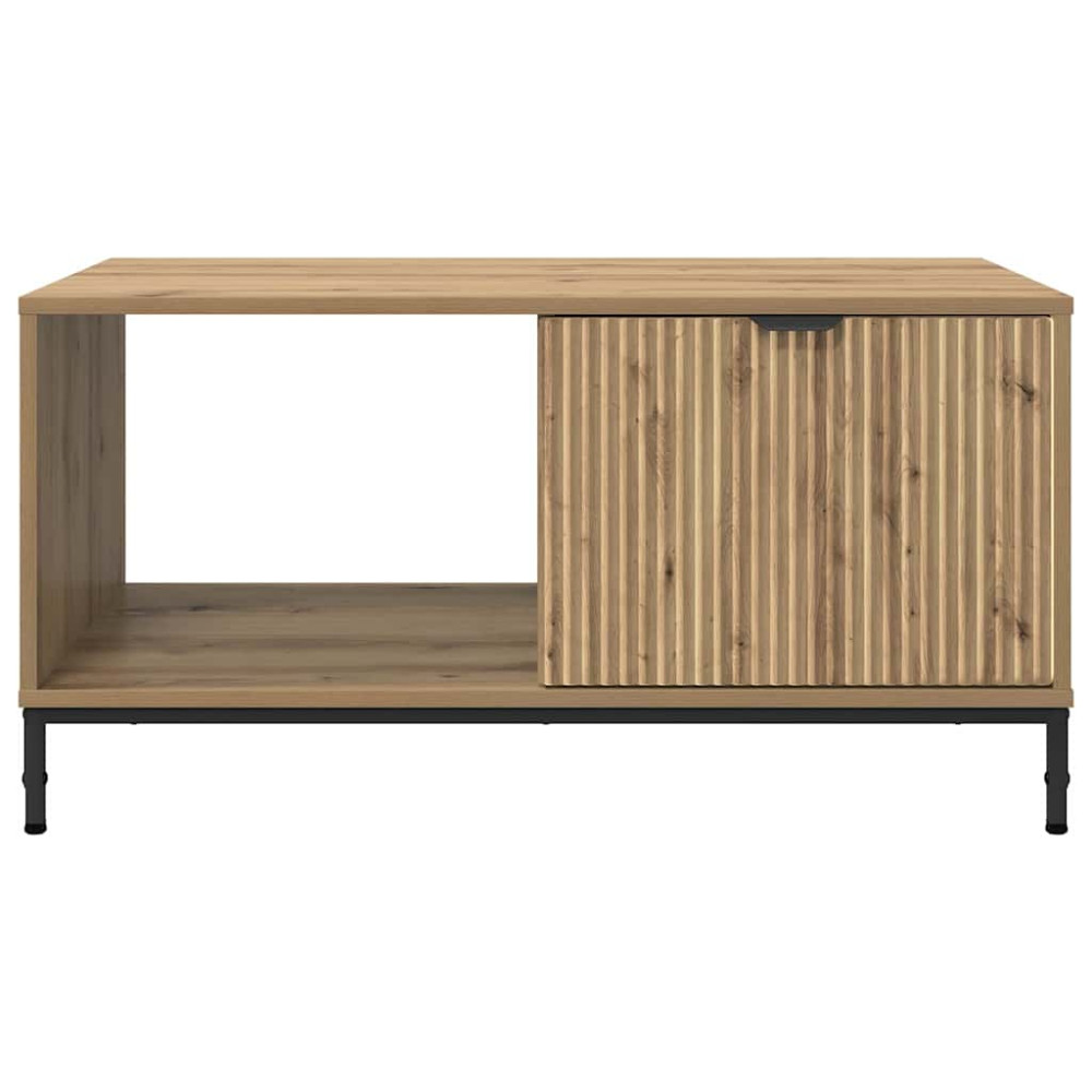 Produktbild för Kaffeebord med låda Artisan Ek 90 x 49 x 46 cm Konstruerat trä