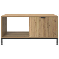 Produktbild för Kaffeebord med låda Artisan Ek 90 x 49 x 46 cm Konstruerat trä
