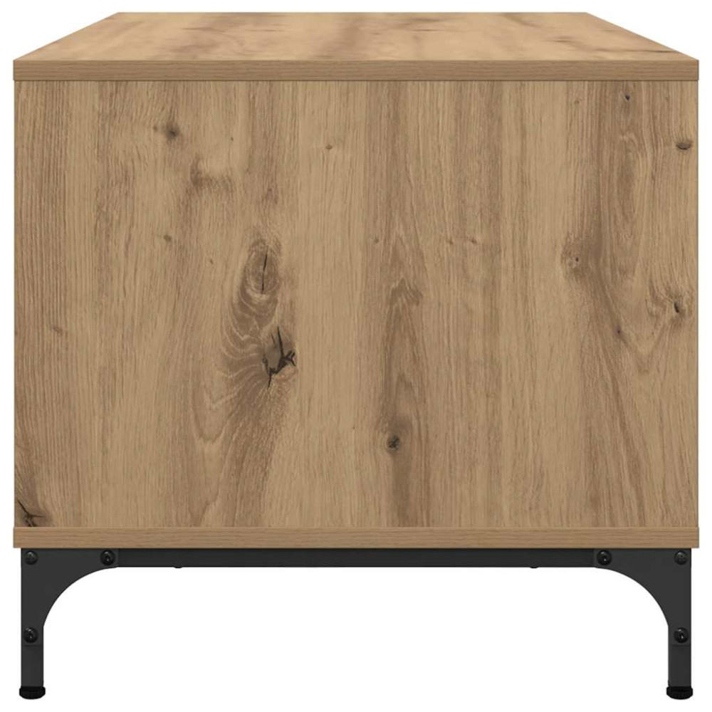 Produktbild för Kaffeebord med låda Artisan Ek 90 x 49 x 46 cm Konstruerat trä