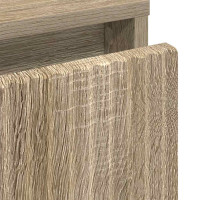 Produktbild för Sängbord med låda Sonoma ek 63.5 x 36 x 61 cm Konstruerat trä