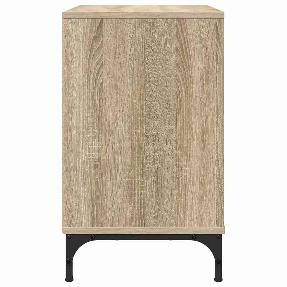 Produktbild för Sängbord med låda Sonoma ek 63.5 x 36 x 61 cm Konstruerat trä