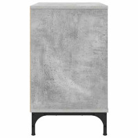 Produktbild för Sängbord med låda Betonggrå 63.5 x 36 x 61 cm Konstruerat trä
