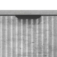 Produktbild för Sängbord med låda Betonggrå 63.5 x 36 x 61 cm Konstruerat trä