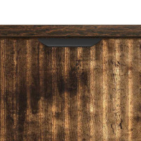 Produktbild för Sängbord Rökfärgad ek 63.5 x 36 x 61 cm Konstruerat trä