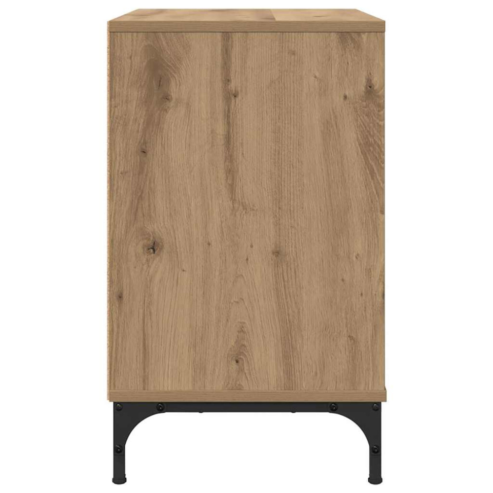 Produktbild för Sängbord med låda artisan ek 63.5 x 36 x 61 cm Konstruerat trä