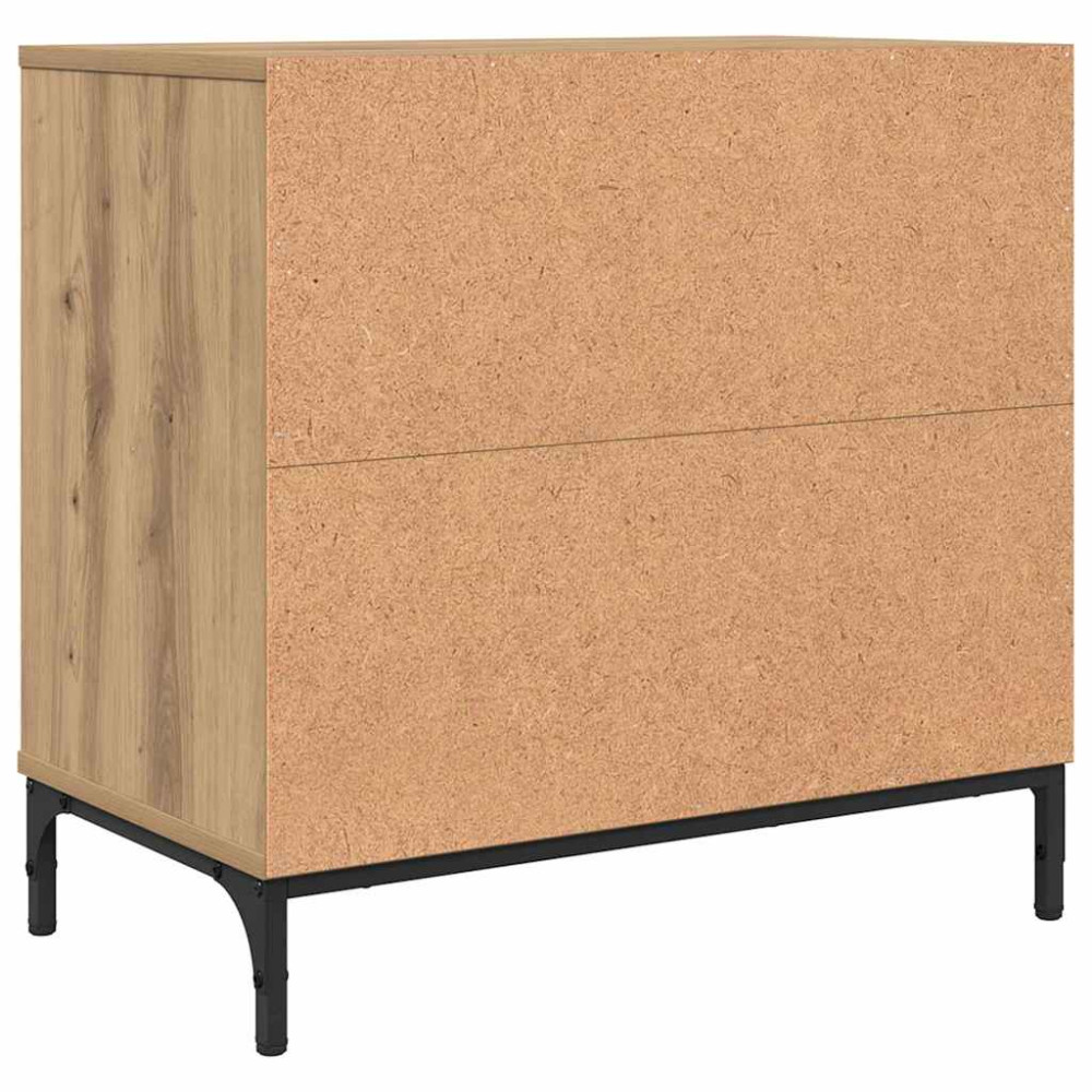 Produktbild för Sängbord med låda artisan ek 63.5 x 36 x 61 cm Konstruerat trä