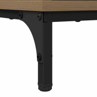 Produktbild för Sängbord med låda artisan ek 63.5 x 36 x 61 cm Konstruerat trä
