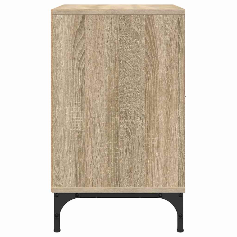 Produktbild för Nattduksbord med låda Sonoma ek 49 x 36 x 61 cm Konstruerat trä