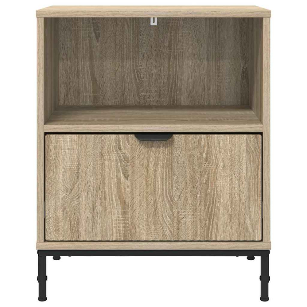 Produktbild för Nattduksbord 2 pcs Sonoma ek 49 x 36 x 61 cm Konstruerat trä