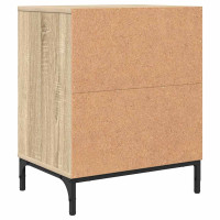 Produktbild för Nattduksbord 2 pcs Sonoma ek 49 x 36 x 61 cm Konstruerat trä