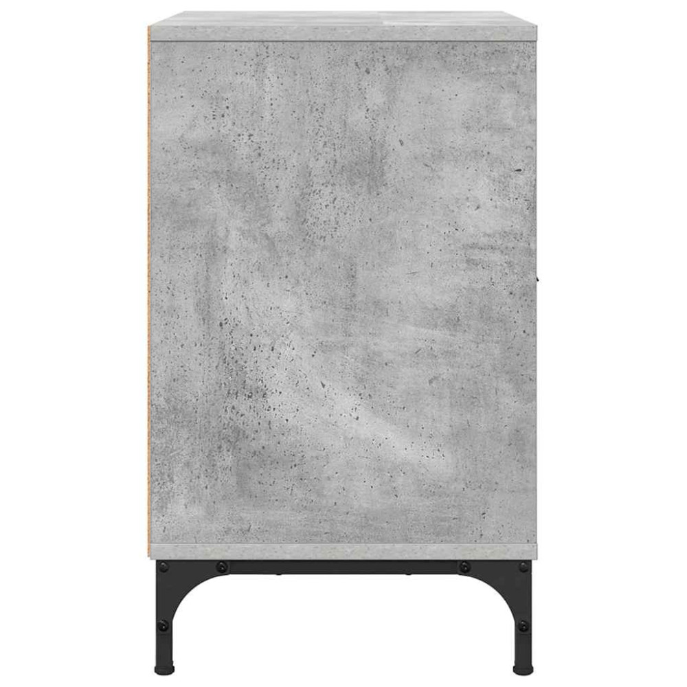 Produktbild för Nattduksbord 2 pcs Betonggrå 49 x 36 x 61 cm Konstruerat trä