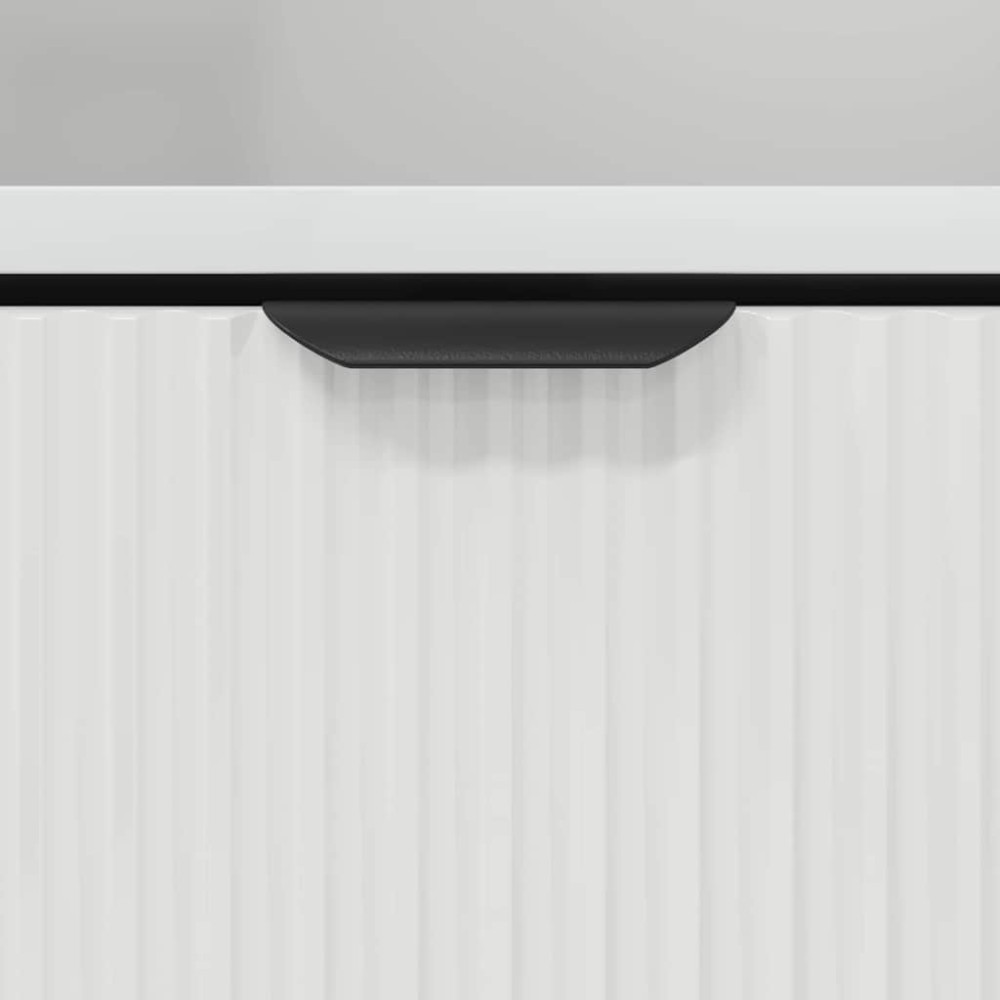 Produktbild för Nattduksbord 2 pcs Vit högglans 49 x 36 x 61 cm Konstruerat trä