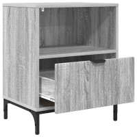 Produktbild för Nattduksbord 2 pcs Grå sonoma 49 x 36 x 61 cm Konstruerat trä