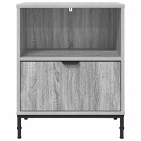 Produktbild för Nattduksbord 2 pcs Grå sonoma 49 x 36 x 61 cm Konstruerat trä