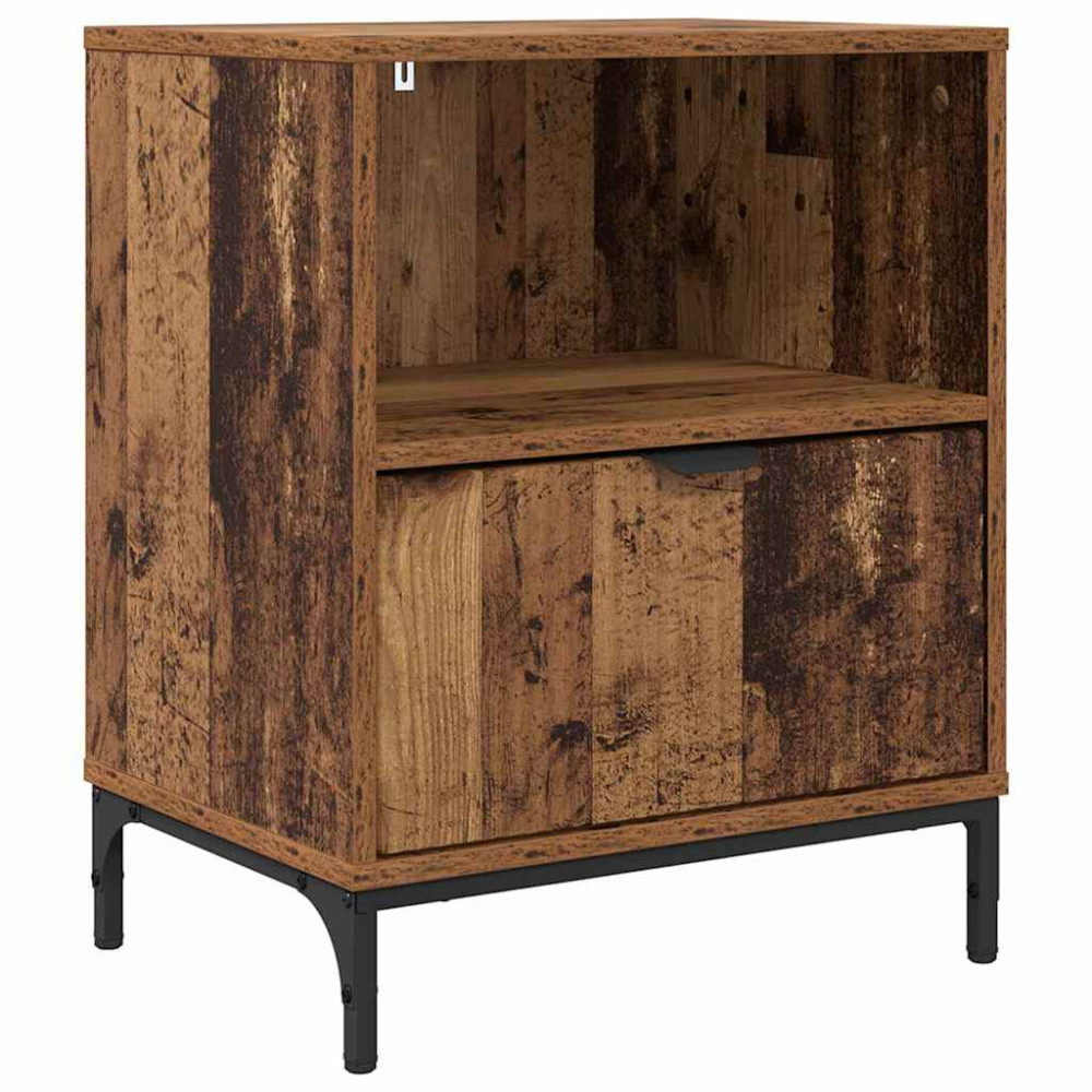 Produktbild för Nattduksbord Gammalt trä 49 x 36 x 61 cm Konstruerat trä