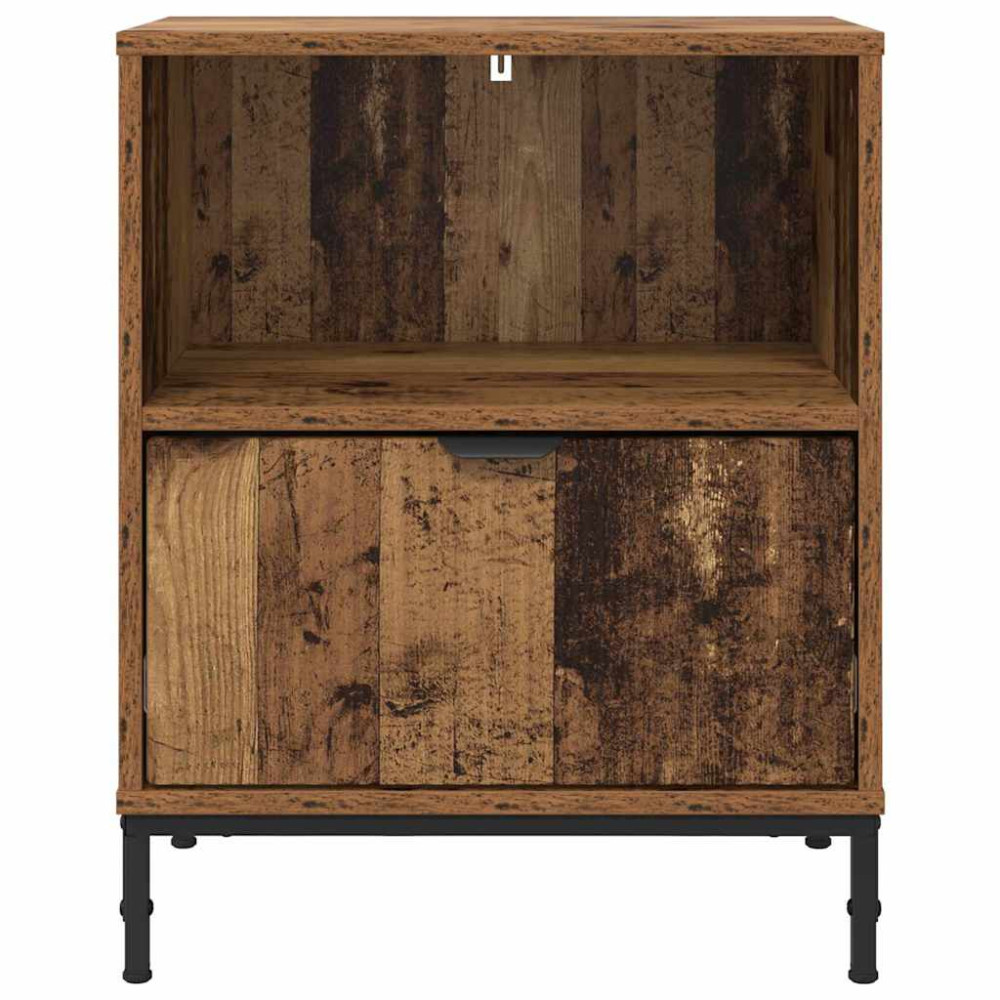 Produktbild för Nattduksbord 2 pcs Gammalt trä 49 x 36 x 61 cm Konstruerat trä