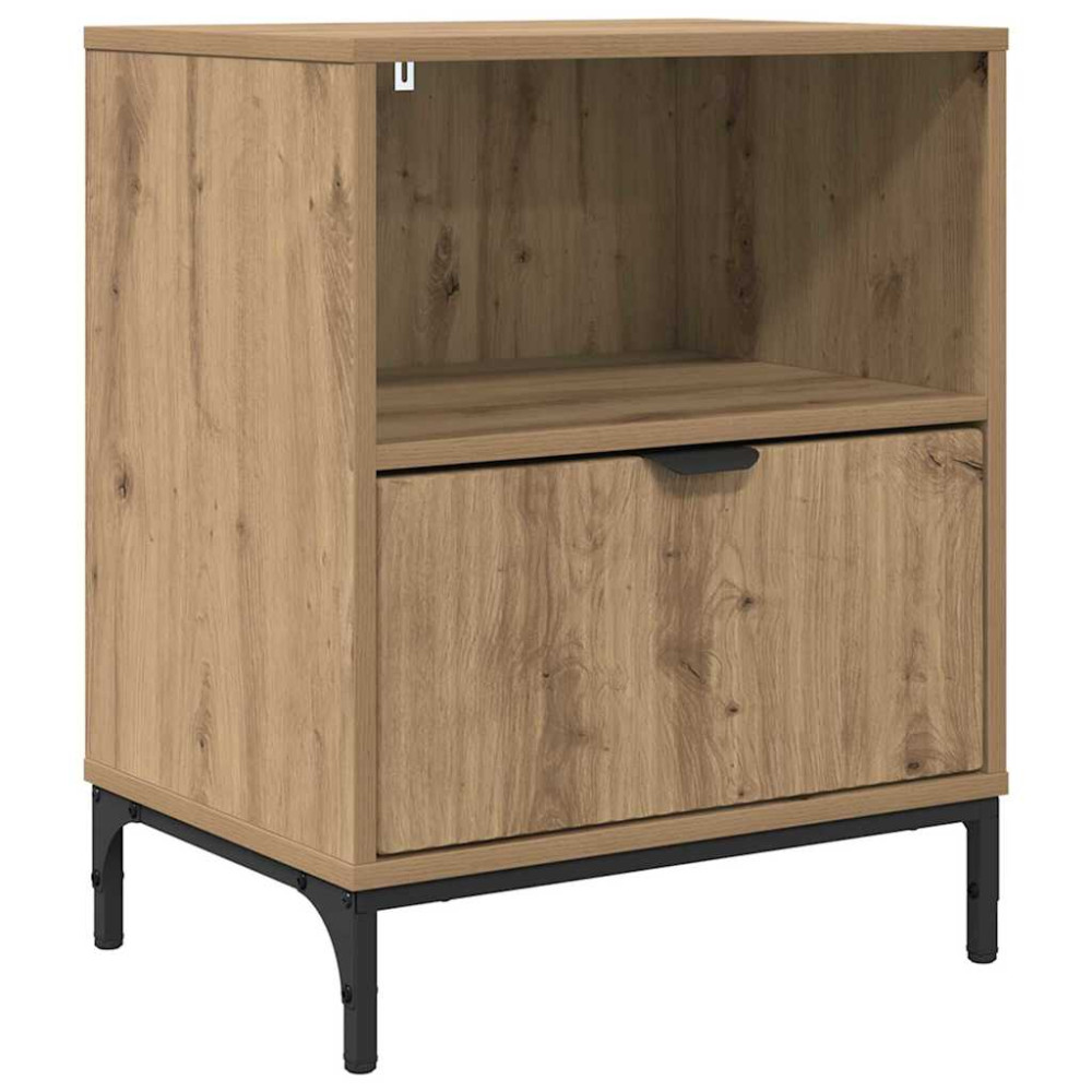 Produktbild för Nattduksbord artisan ek 49 x 36 x 61 cm Konstruerat trä