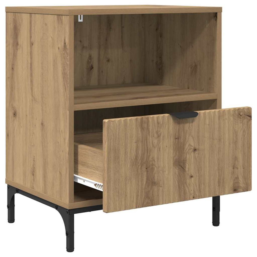 Produktbild för Nattduksbord artisan ek 49 x 36 x 61 cm Konstruerat trä