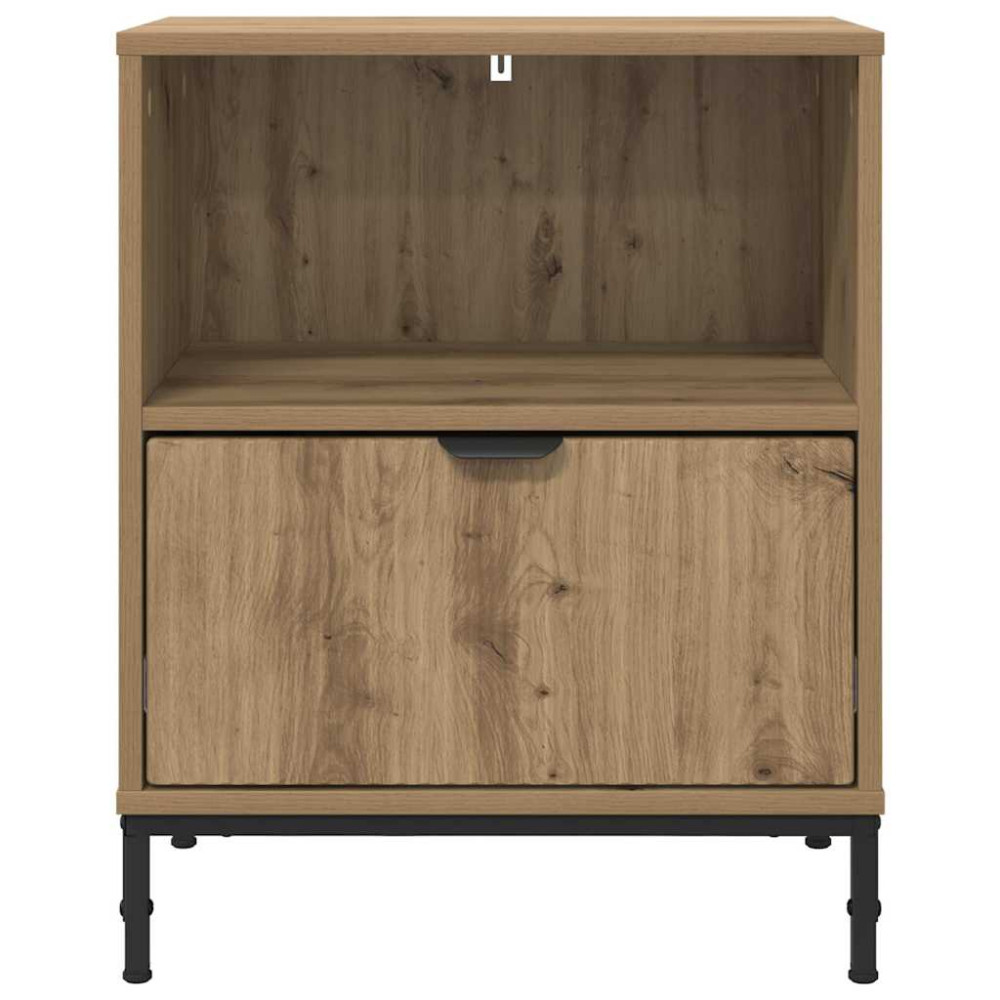Produktbild för Nattduksbord artisan ek 49 x 36 x 61 cm Konstruerat trä