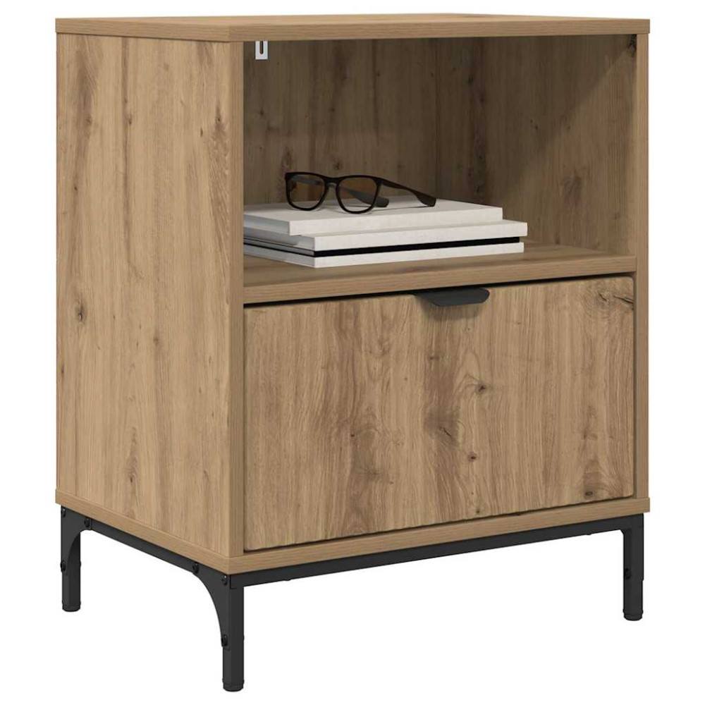 Produktbild för Nattduksbord 2 pcs artisan ek 49 x 36 x 61 cm Konstruerat trä
