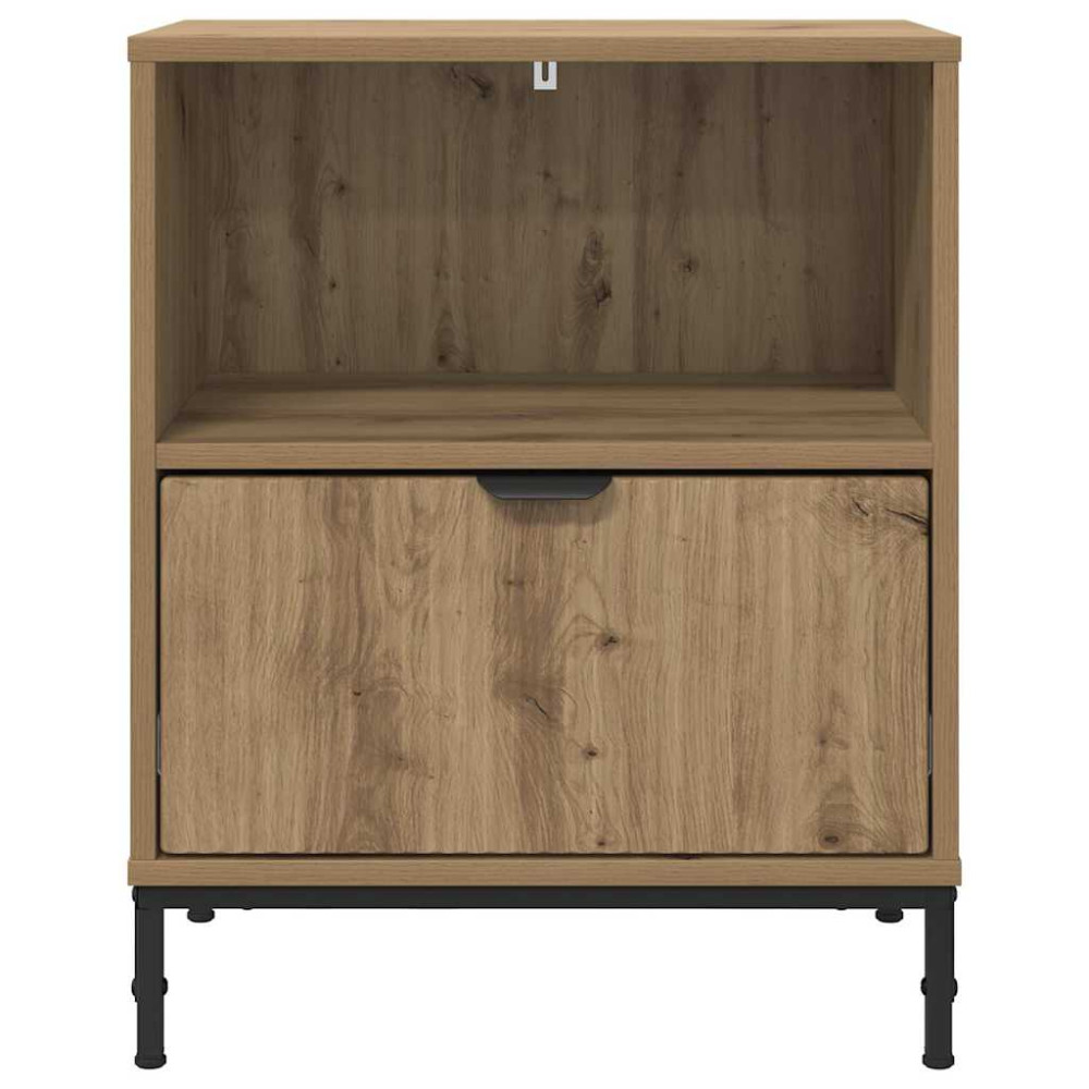 Produktbild för Nattduksbord 2 pcs artisan ek 49 x 36 x 61 cm Konstruerat trä
