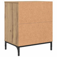 Produktbild för Nattduksbord 2 pcs artisan ek 49 x 36 x 61 cm Konstruerat trä