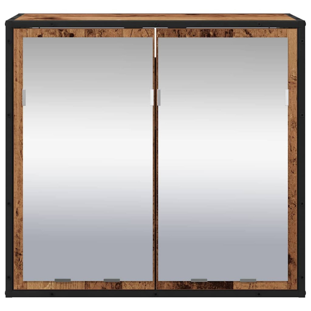 Produktbild för Vägg hylla med hylla Väggmonterad Gammalt trä 65 x 20 x 60 cm