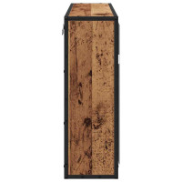 Produktbild för Vägg hylla med hylla Väggmonterad Gammalt trä 65 x 20 x 60 cm