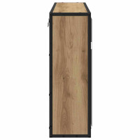 Produktbild för Vägg hylla med hylla Väggmonterad Artisan Ek 65 x 20 x 60 cm