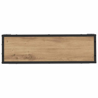 Produktbild för Vägg hylla med hylla Väggmonterad Artisan Ek 65 x 20 x 60 cm