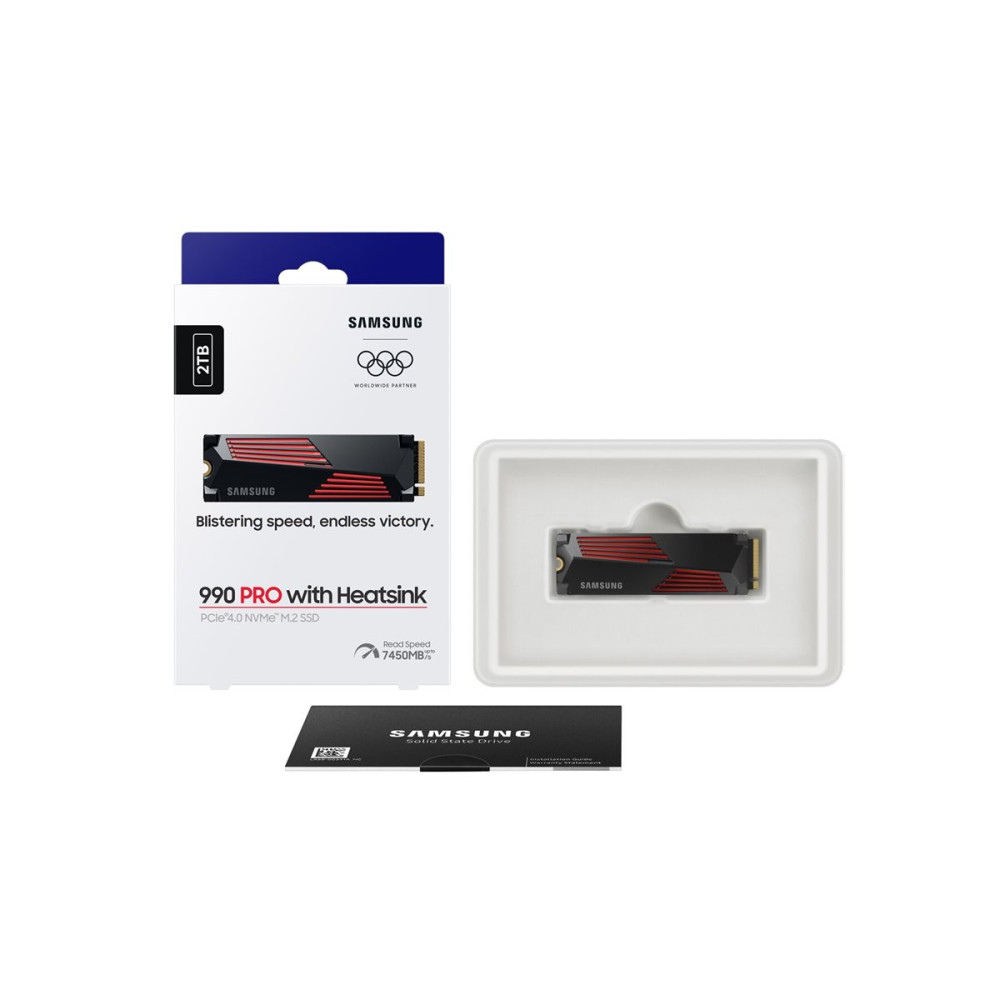 Produktbild för Samsung 990 PRO MZ-V9P2T0GW - SSD - 2 TB - PCIe 4.0 x4 (NVMe)