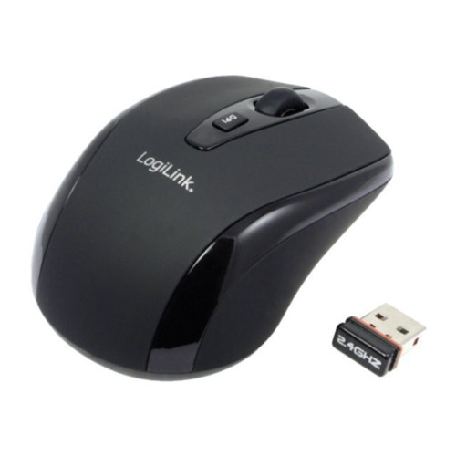 2direct LogiLink Maus Optical Wireless 2.4 GHz Mini - mus - 2.4 GHz - svart