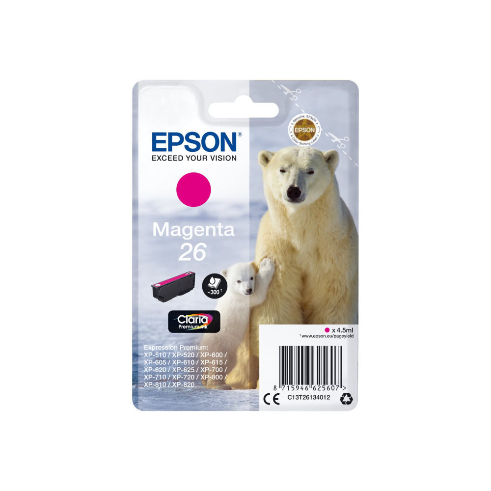 Produktbild för Epson 26 - magenta - original - bläckpatron