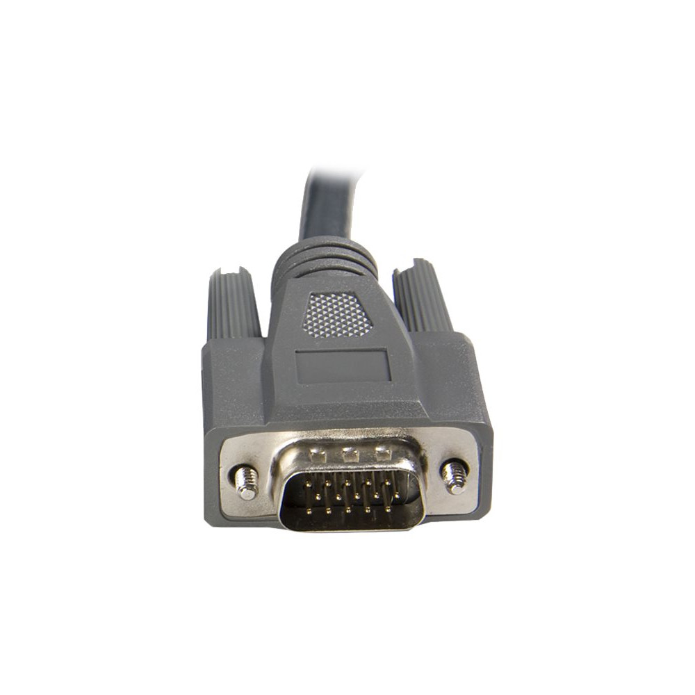 Produktbild för StarTech.com 6 ft Ultra-Thin USB VGA 2-in-1 KVM Cable (SVUSBVGA6) - tangentbords-/video-/muskabel - 1.8 m