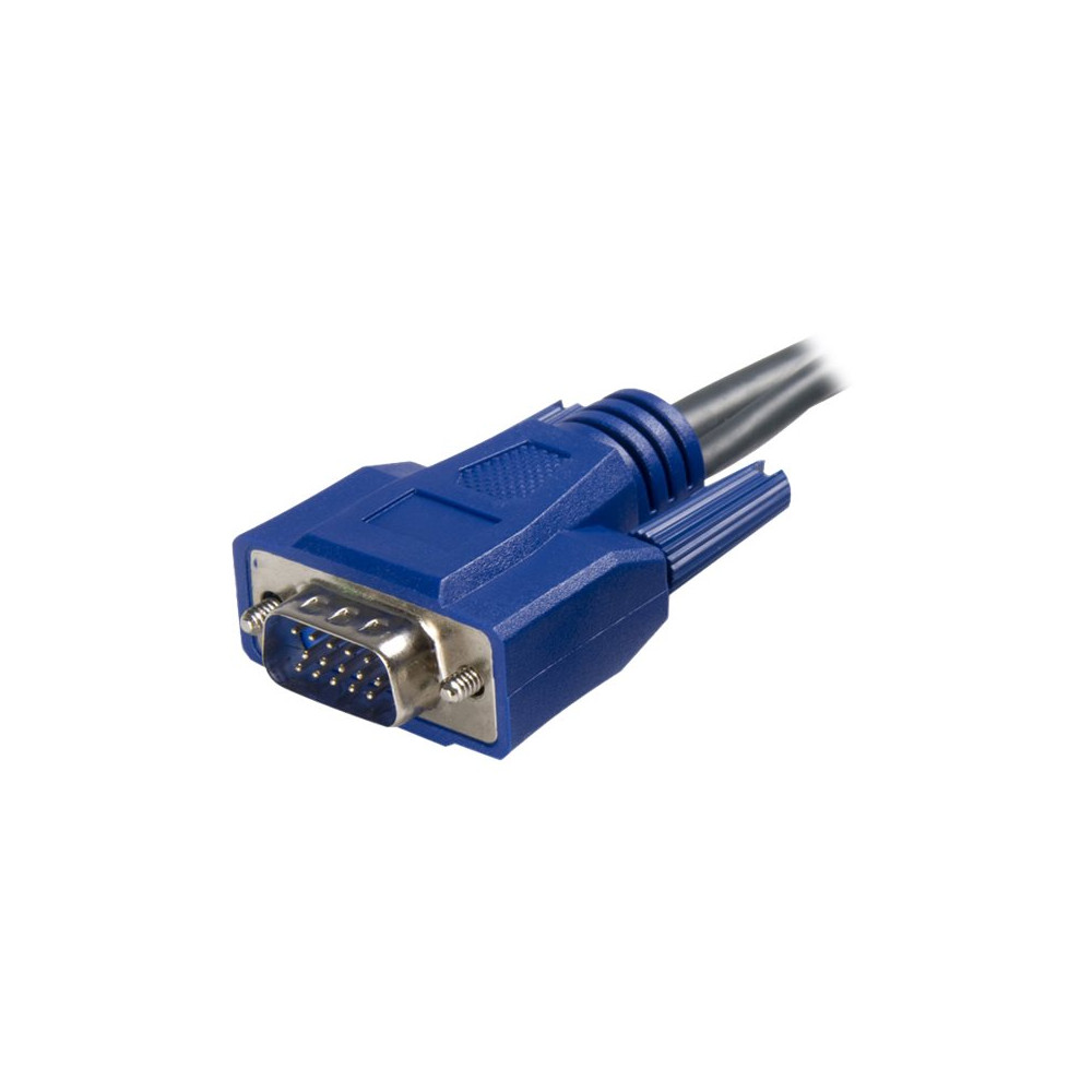 Produktbild för StarTech.com 6 ft Ultra-Thin USB VGA 2-in-1 KVM Cable (SVUSBVGA6) - tangentbords-/video-/muskabel - 1.8 m