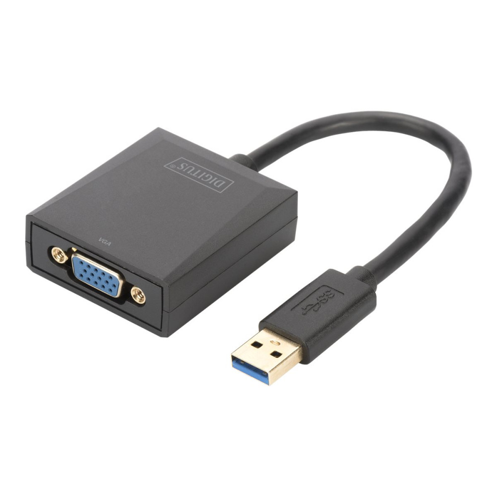 Produktbild för DIGITUS USB 3.0 to VGA Adapter - extern videoadapter - svart