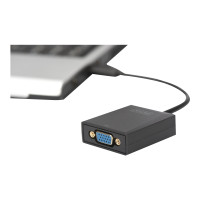 Produktbild för DIGITUS USB 3.0 to VGA Adapter - extern videoadapter - svart