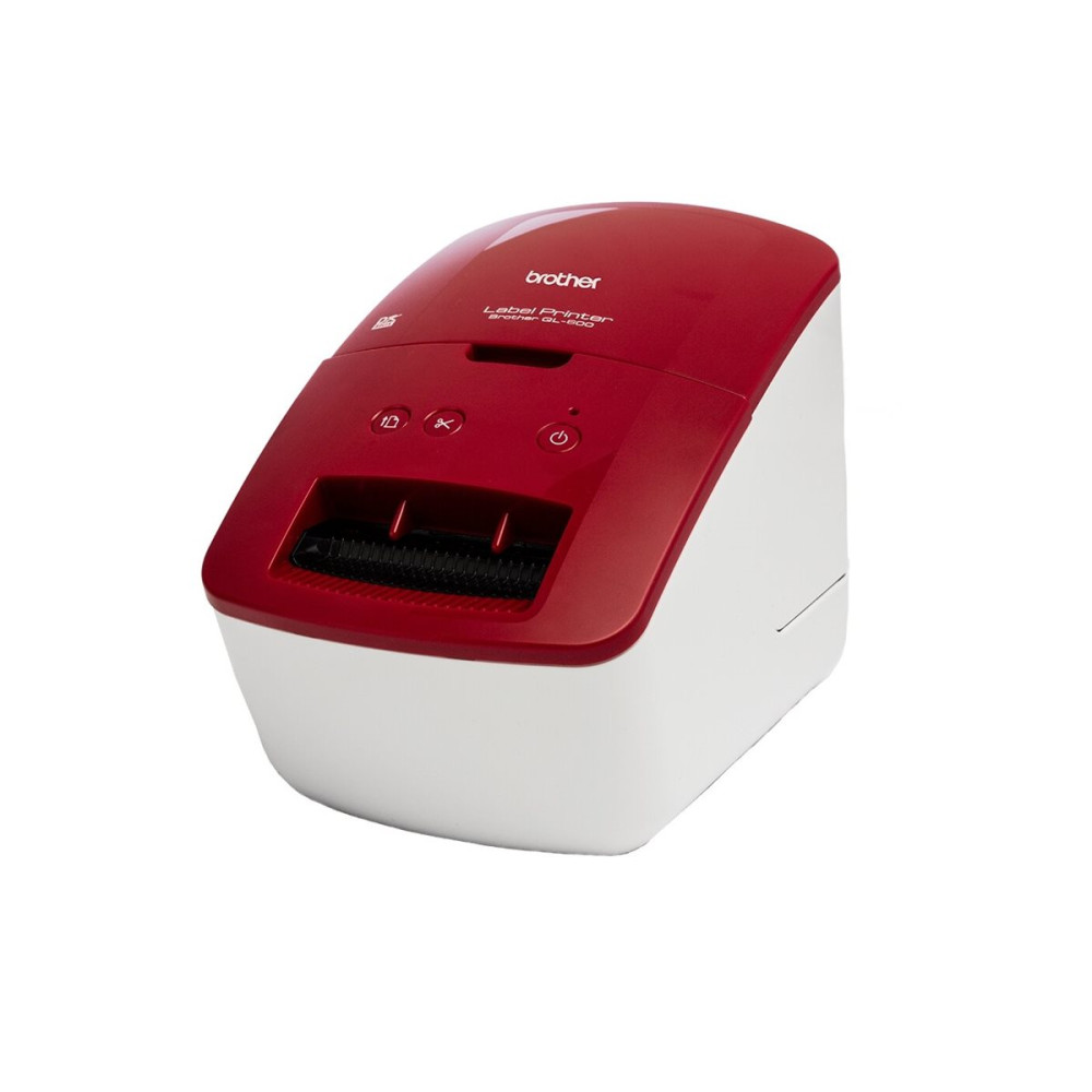 Produktbild för Brother QL-600R - etikettskrivare - svartvit - direkt termisk