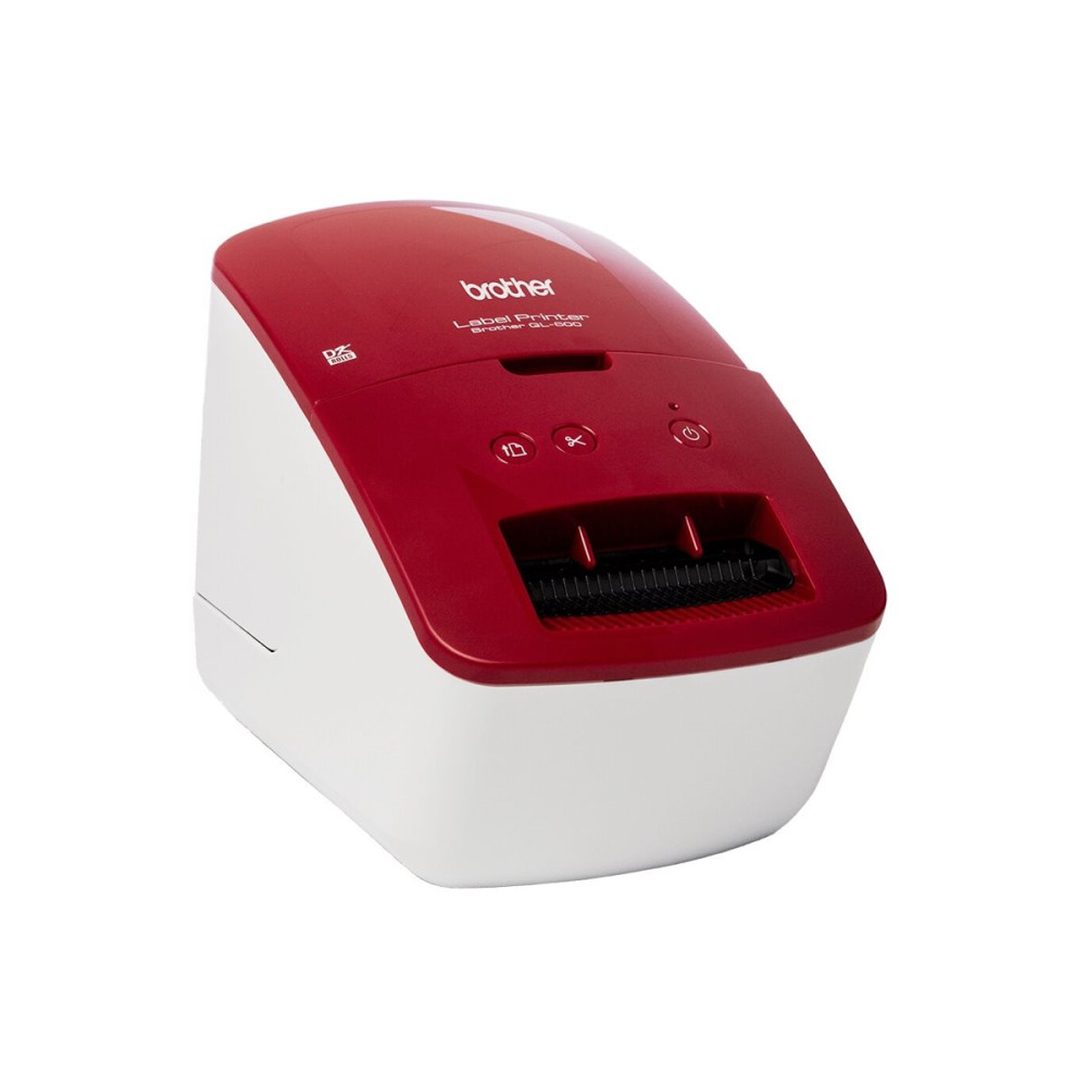 Produktbild för Brother QL-600R - etikettskrivare - svartvit - direkt termisk