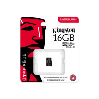 Produktbild för Kingston Industrial - flash-minneskort - 16 GB - microSDHC UHS-I
