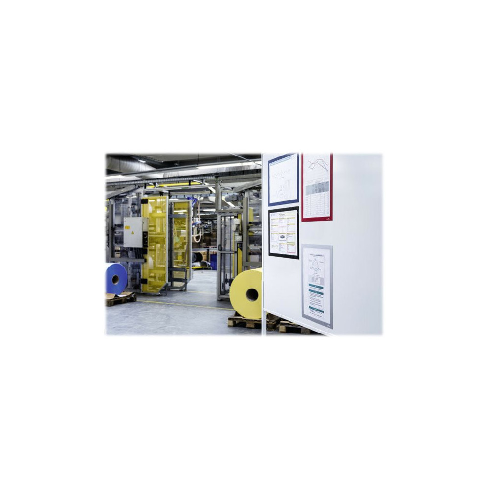 Produktbild för DURABLE DURAFRAME MAGNETIC - dokumenthållare - för A3 - silver-metallic (paket om 5)
