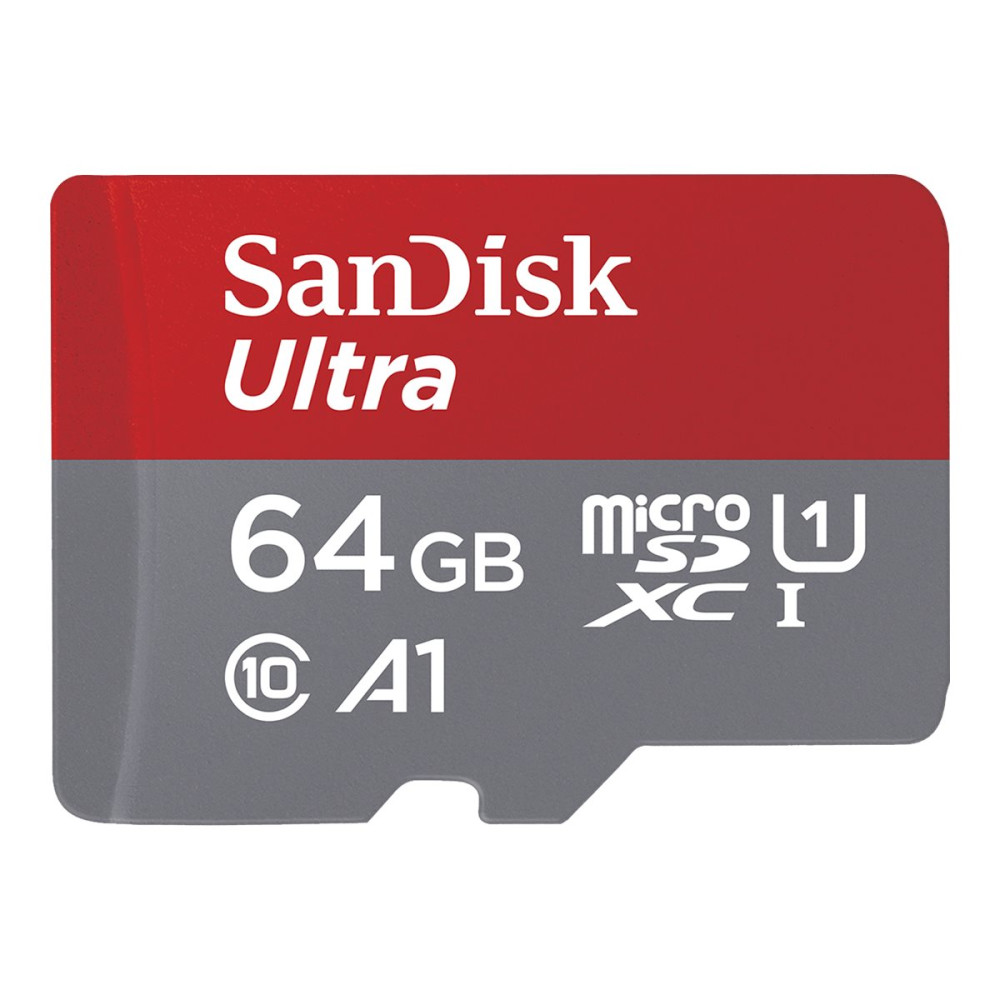 Produktbild för SanDisk Ultra - flash-minneskort - 64 GB - mikroSDXC UHS-I