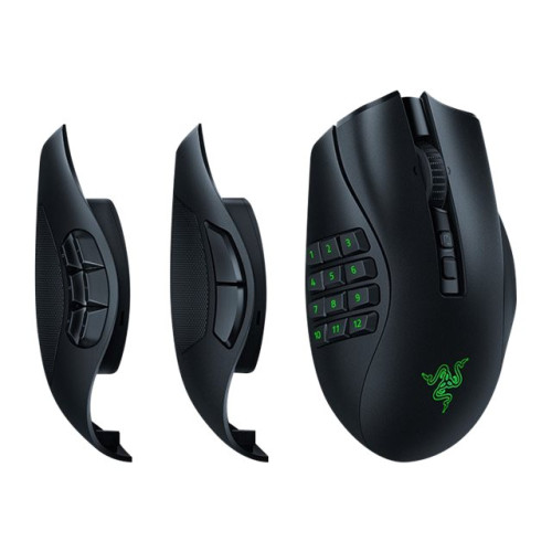 Razer USA Razer Naga V2 Pro - mus - MMO, HyperScroll Pro-hjul, gaming - Bluetooth, USB-C, 2.4 GHz