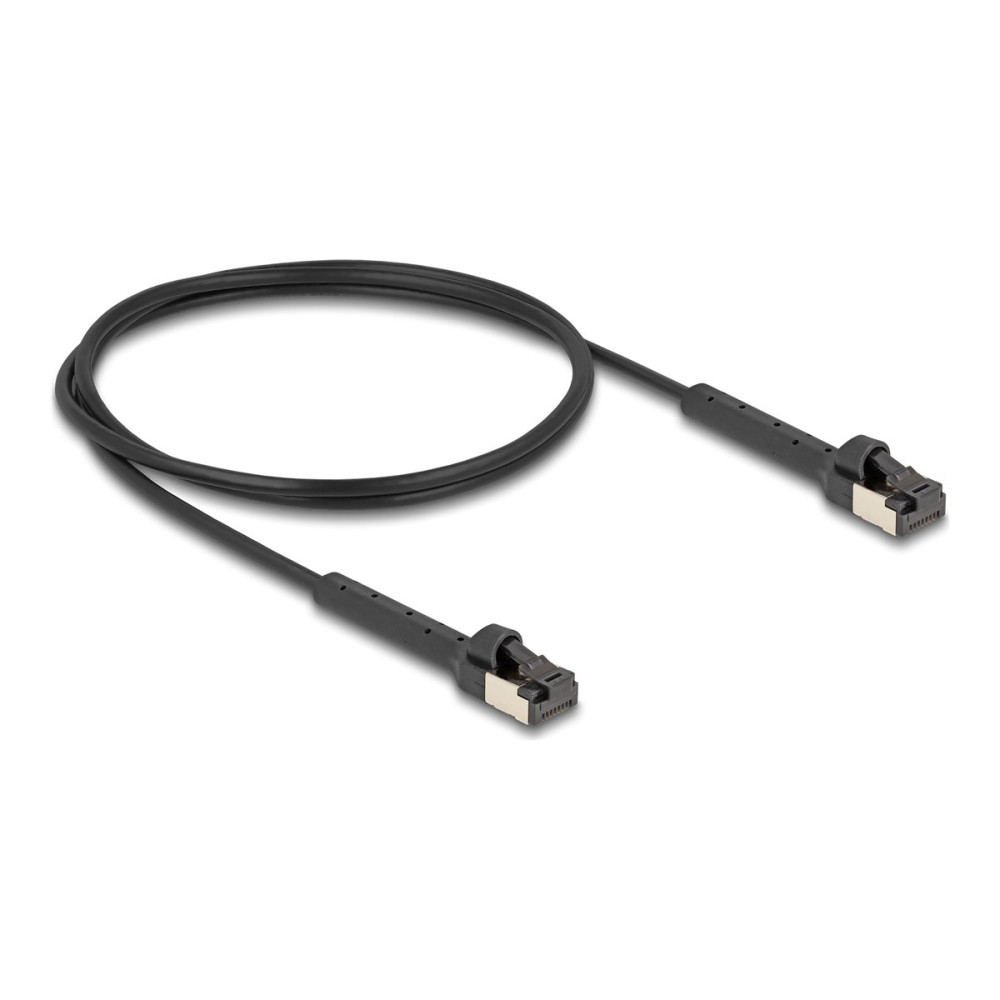 Produktbild för Delock patch-kabel - 1 m - svart
