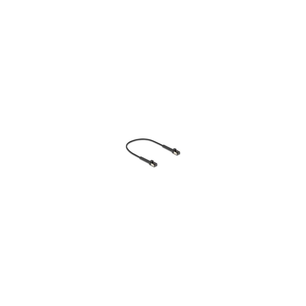 Produktbild för Delock patch-kabel - 25 cm - svart