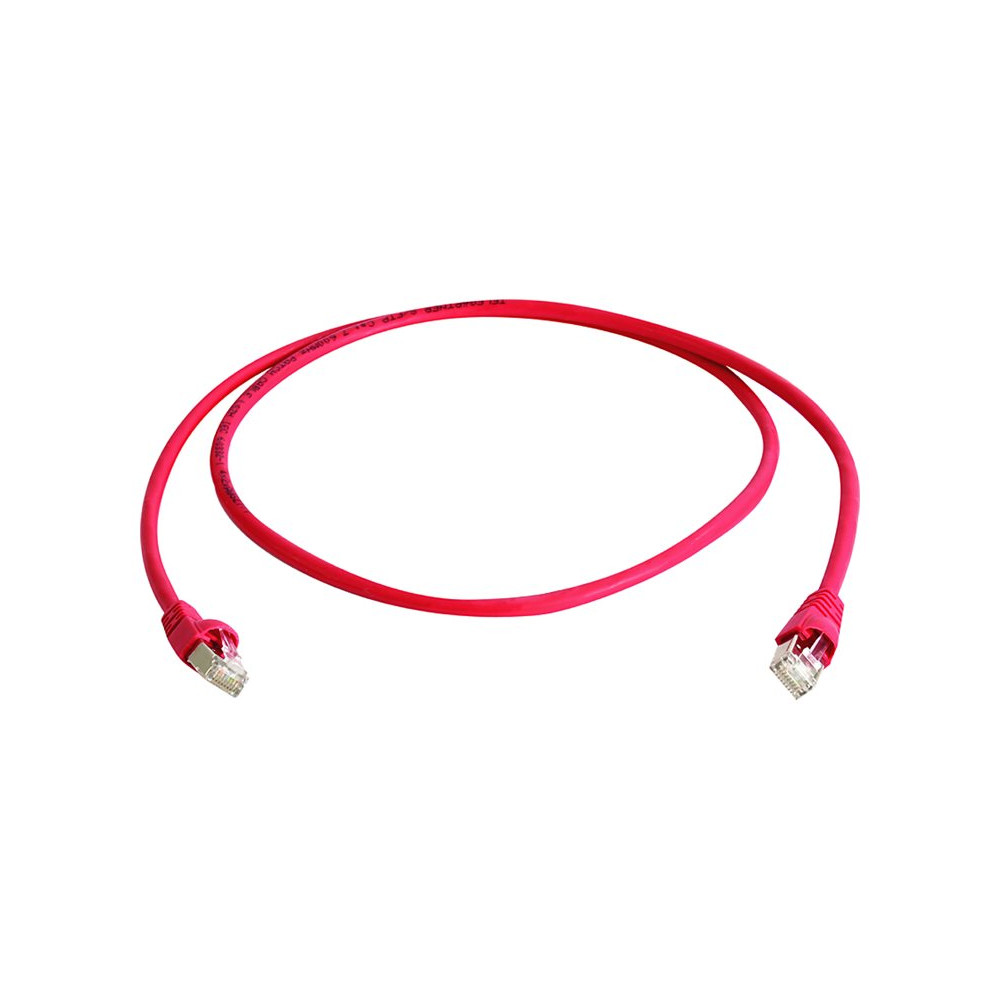 Produktbild för Telegärtner patch-kabel - 7.5 m - röd