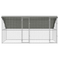 Produktbild för Hönshus 2 pcs Silver 400 x 200 x 200 cm Galvaniserat Stål
