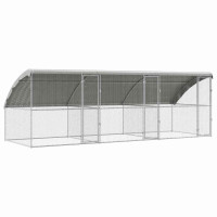 Produktbild för Hönshus 3 pcs Silver 600 x 200 x 200 cm Galvaniserat Stål